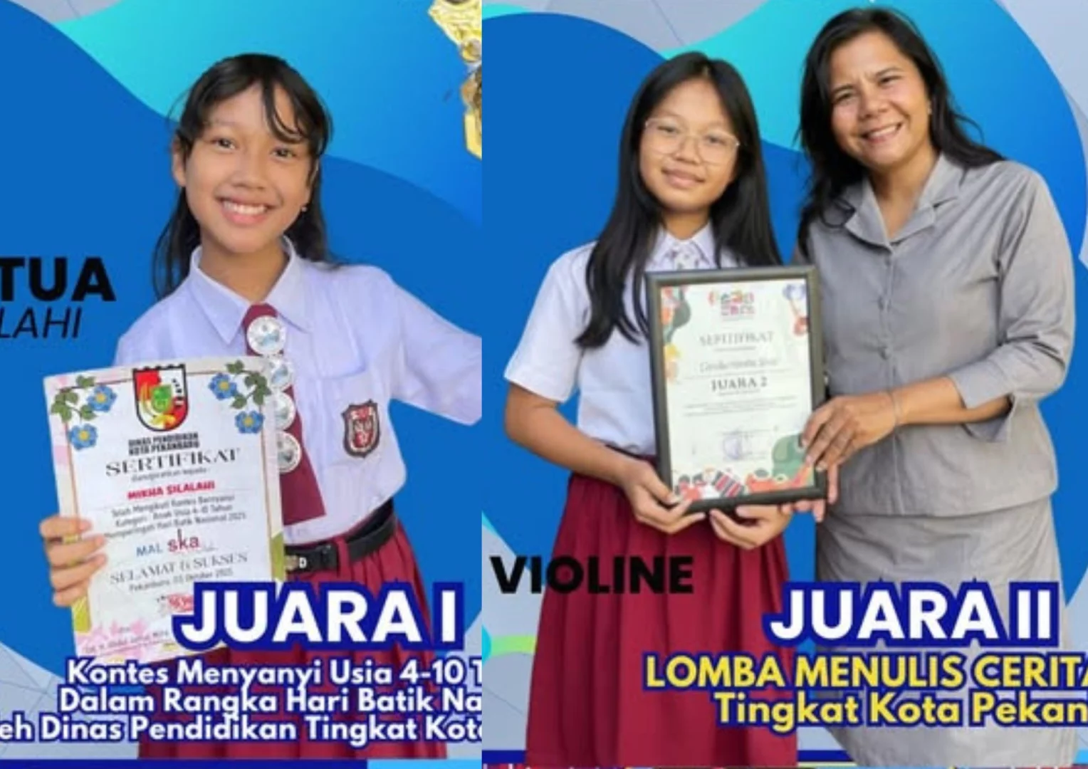 Singing and Writing Competition Winners